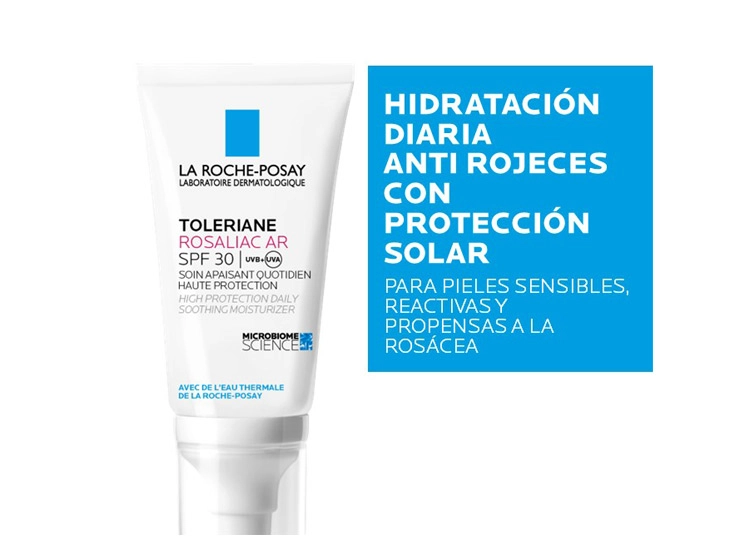CREMA FACIAL LA ROCHE-POSAY HIDRATANTE ANTIROJECES TOLERIANE ROSALIAC AR SPF 30 40 ML - 3