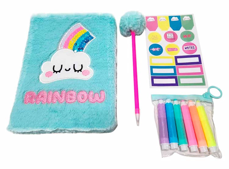 SET PAPELERIA HARVEST NUBE RAINBOW DELUXE - 1