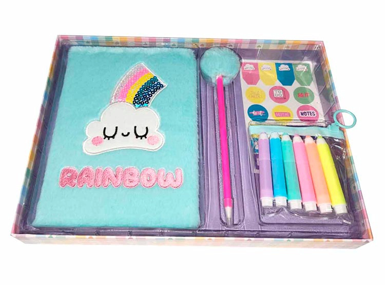 SET PAPELERIA HARVEST NUBE RAINBOW DELUXE - 5