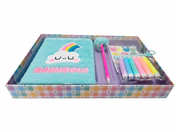 SET PAPELERIA HARVEST NUBE RAINBOW DELUXE - 6