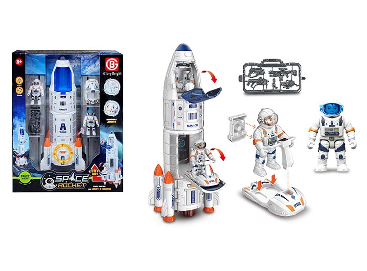 SET DE JUEGO ULTRA TOYS ESPACIO ASTRONAUTA Y COHETE - 2