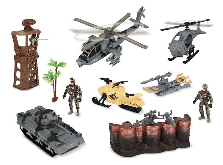 SET DE JUEGO ULTRA TOYS MILITAR GIGANTE GRIS - 1