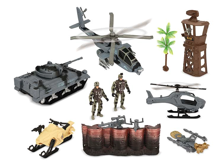 SET DE JUEGO ULTRA TOYS MILITAR GIGANTE GRIS - 3