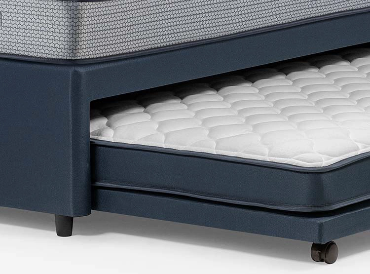 JUEGO DE DORMITORIO ROSEN CAMA DIVAN INDIE 1.5 PLAZAS AZUL + SET FERRARA - 9