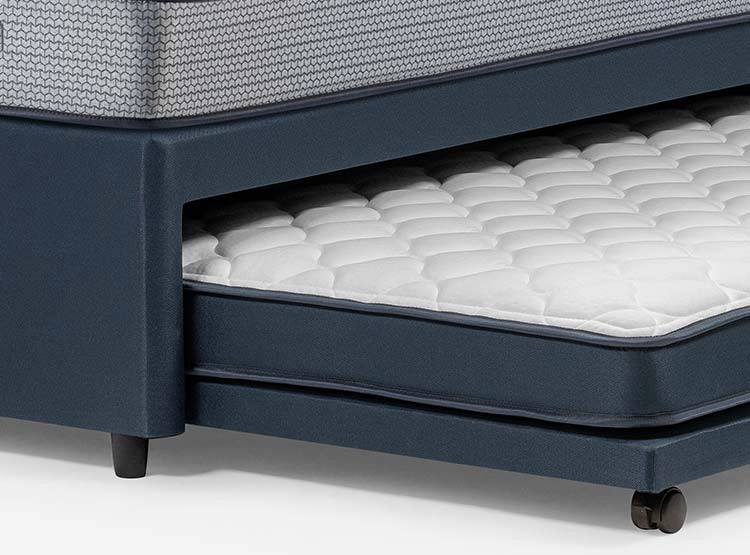 JUEGO DE DORMITORIO ROSEN CAMA DIVAN INDIE 1.5 PLAZAS AZUL + RESPALDO RACHEL - 9