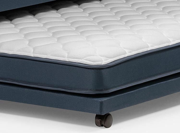 JUEGO DE DORMITORIO ROSEN CAMA DIVAN INDIE 1.5 PLAZAS AZUL + RESPALDO RACHEL - 10