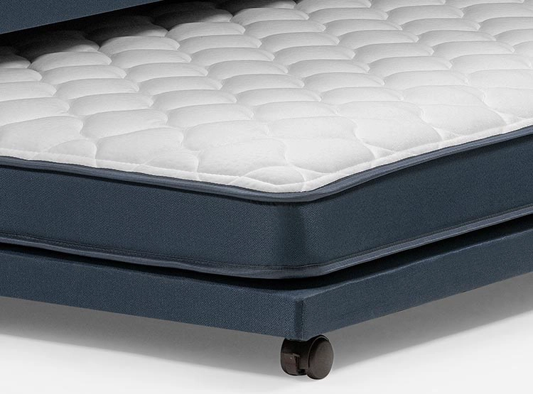 JUEGO DE DORMITORIO ROSEN CAMA DIVAN INDIE 1.5 PLAZAS AZUL + SET RACHEL - 11