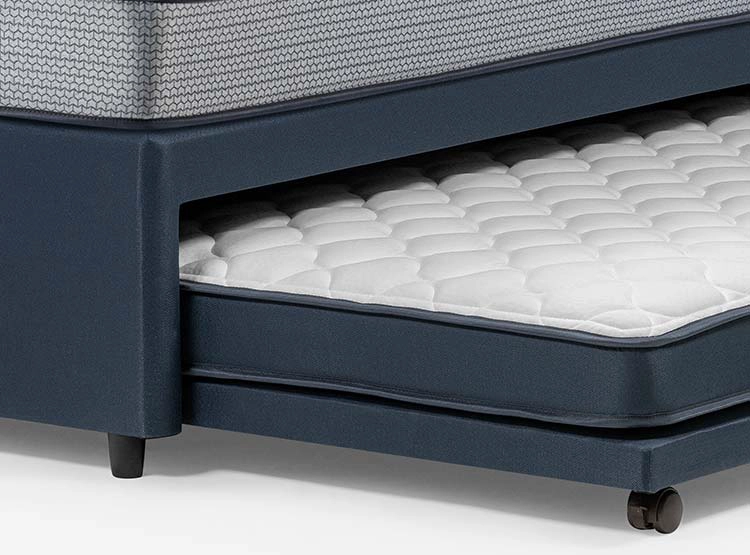JUEGO DE DORMITORIO ROSEN CAMA DIVAN INDIE 1.5 PLAZAS AZUL + SET RACHEL - 10