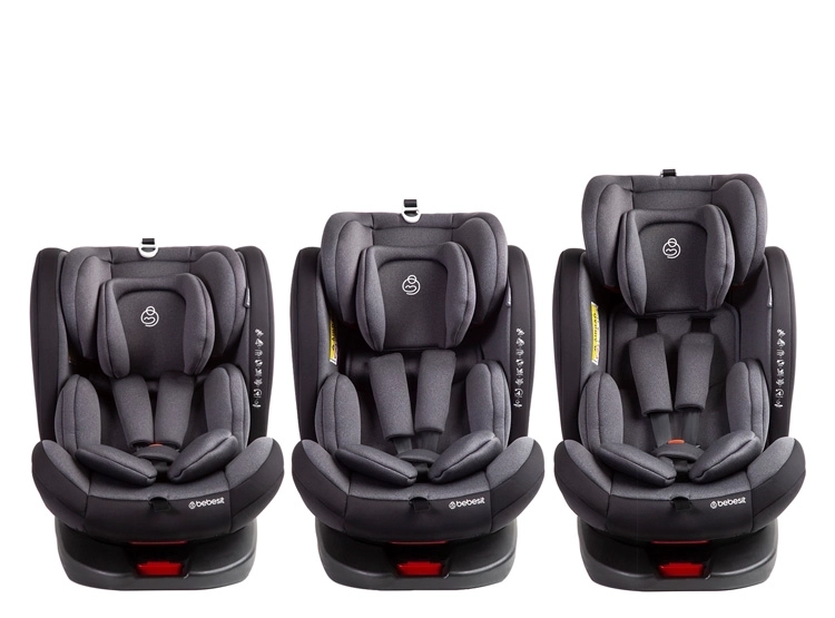 SILLA DE AUTO BEBESIT BEBE CONVERTIBLE SATURN 360 ISOFIX GRIS OSCURO - 3