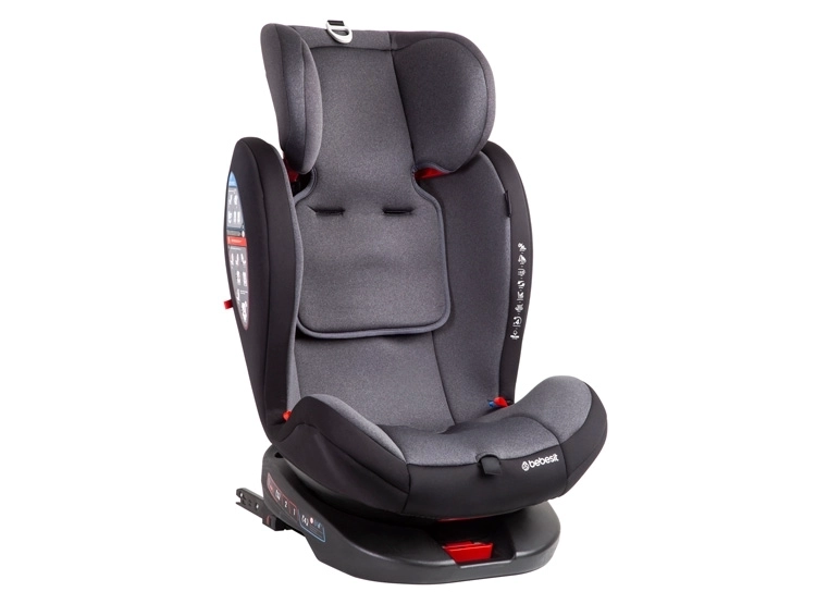 SILLA DE AUTO BEBESIT BEBE CONVERTIBLE SATURN 360 ISOFIX GRIS OSCURO - 7