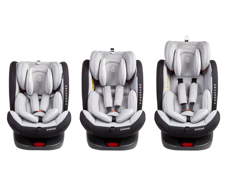 SILLA DE AUTO BEBE CONVERTIBLE SATURN 360 ISOFIX GRIS CLARO - 3