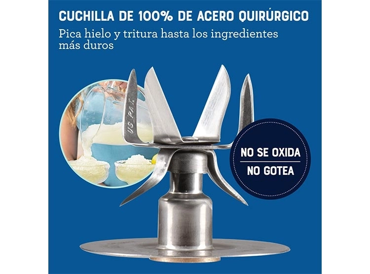 LICUADORA OSTER BLSTPEG-NRT-052 800W 1.5 L REVERSIBLE 2 PROGRAMAS AUTOMÁTICOS 3 VELOCIDADES MÁS PULSO - 8