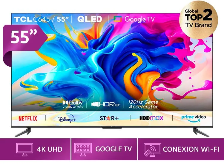 SMART TV TCL QLED UHD 4K 55
