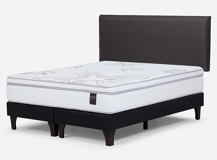 JUEGO DE DORMITORIO ROSEN CAMA EUROPEA ART 4 2 PLAZAS + RESPALDO CONNOR - 2