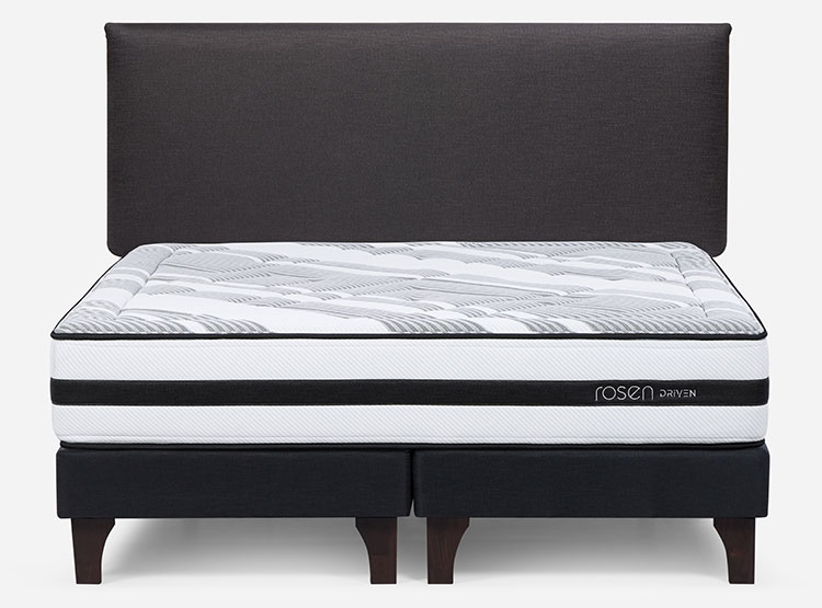 JUEGO DE DORMITORIO ROSEN CAMA EUROPEA DRIVEN KING + RESPALDO CONNOR - 1