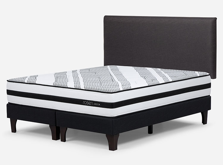 JUEGO DE DORMITORIO ROSEN CAMA EUROPEA DRIVEN KING + RESPALDO CONNOR - 2