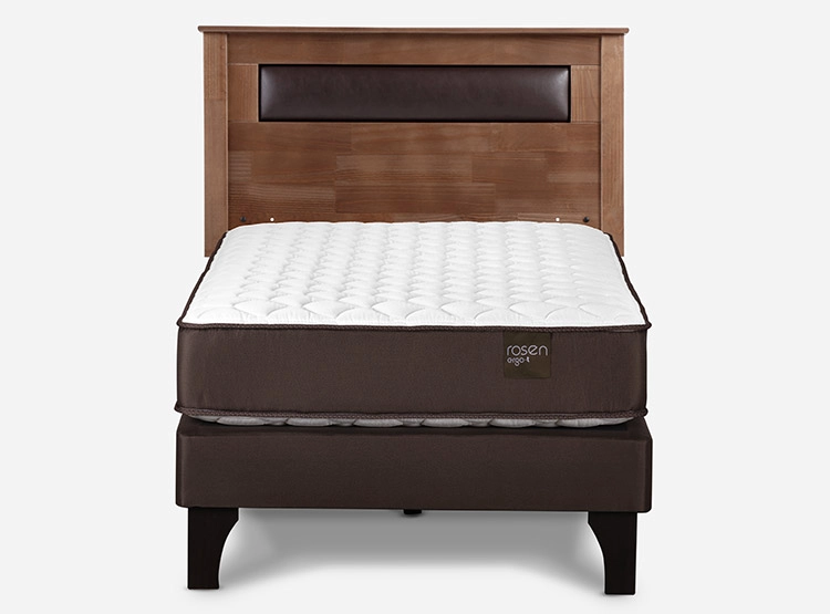 CAMA EUROPEA ROSEN ERGO T 1.5 PLAZAS + RESPALDO FERRARA - 1