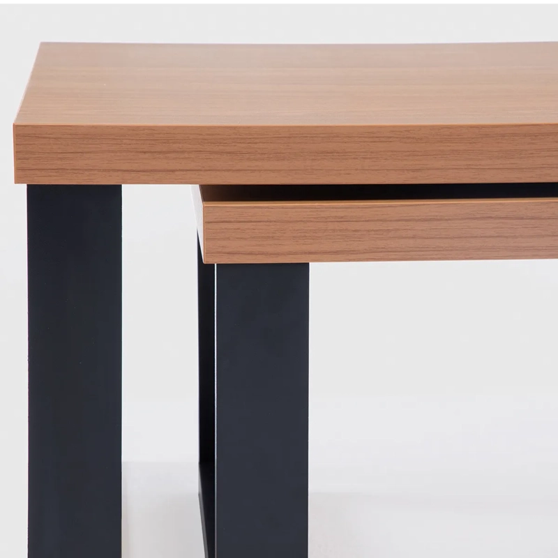 MESA DE CENTRO ROCA YULTON ROBLE CAFÉ NEGRO 89.5 X 53 CM - 8