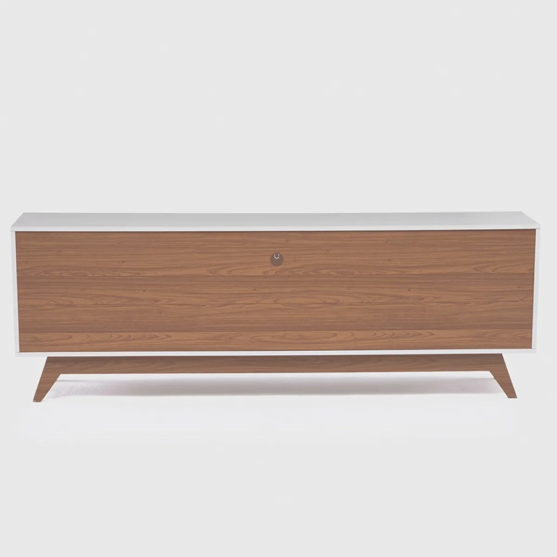 RACK PARA TV 75 PULGADAS ULMO ROCA CANELA 2P BLANCO - 2