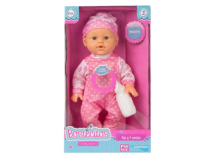 MUÑECAS BABYDOLL BOSTECITOS BABY SWEET PIPI Y 4 SONIDOS - 6