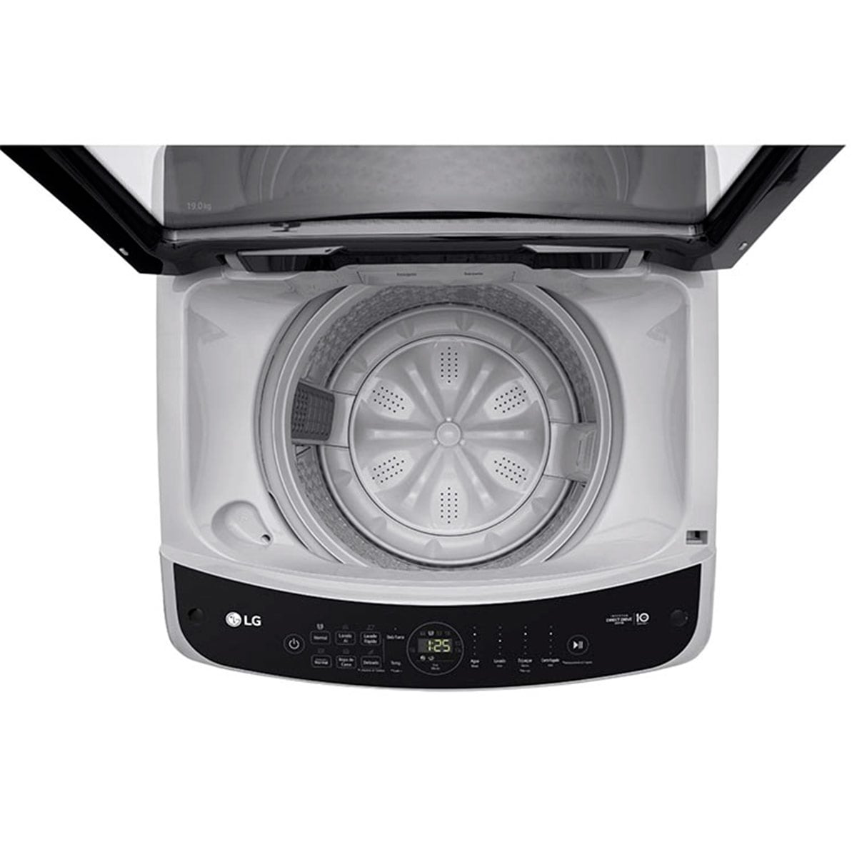 LAVADORA CARGA SUPERIOR LG WT19DV6 19KG PLATA - 10