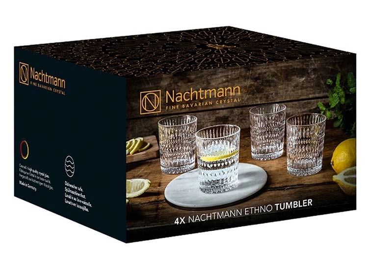 SET 4 VASOS NACHTMANN ETHNO TUMBLER TRANSPARENTE - 5