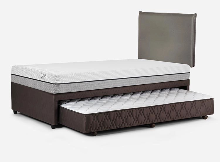 DIVAN ROSEN PRATTA 1.5 PLAZAS + RESPALDO MAURICE GRIS - 3
