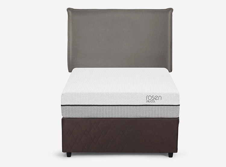 DIVAN ROSEN PRATTA 1.5 PLAZAS + RESPALDO MAURICE GRIS - 6