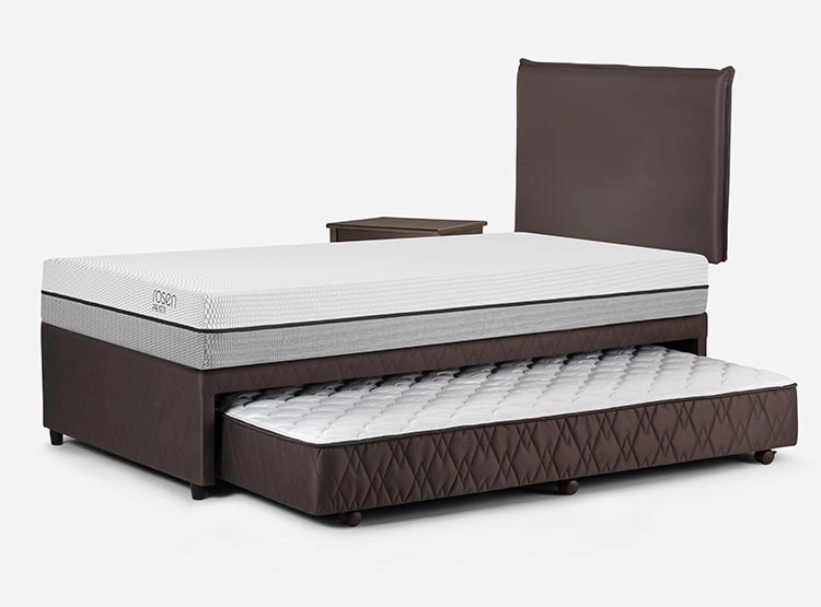 DIVAN ROSEN PRATTA 1.5 PLAZAS + SET MAURICE CHOCOLATE - 3