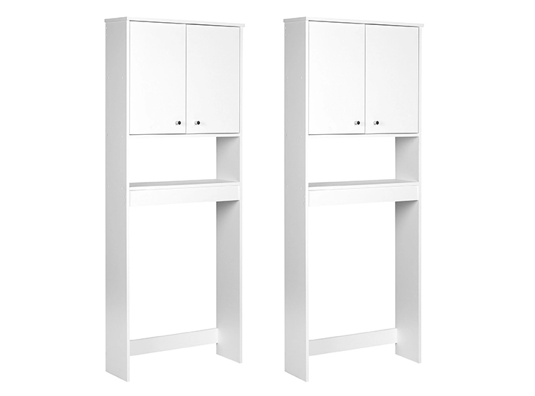 SET MUEBLES BAÑO CIC ESTANTES 3 REPISAS BLANCO - 2