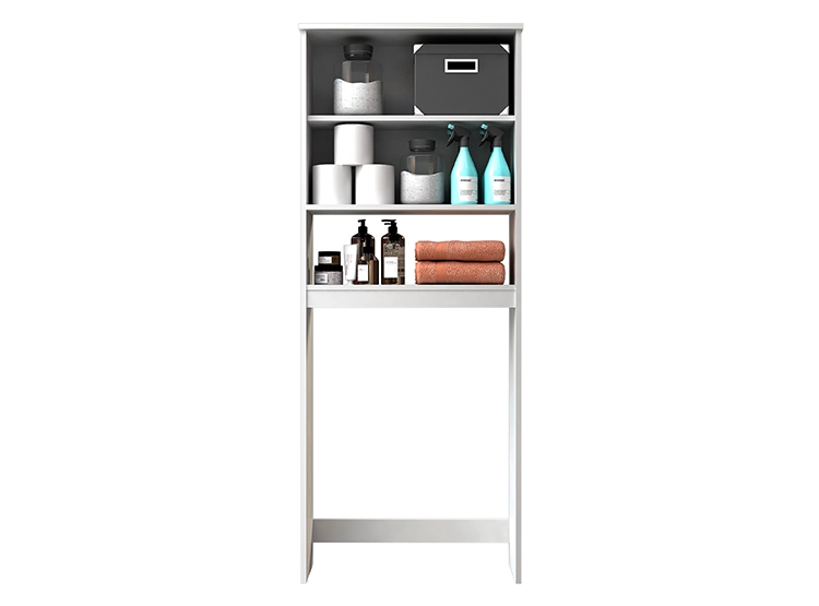 SET MUEBLES BAÑO CIC ESTANTES 3 REPISAS BLANCO - 5