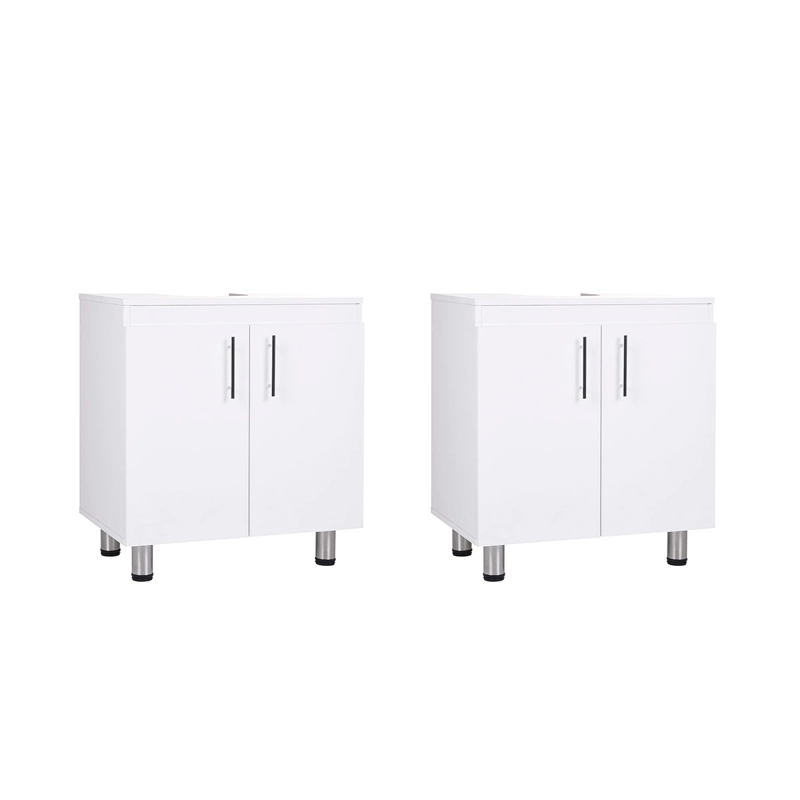 SET DE MUEBLES CIC BAÑO VANITORIOS 13 PUERTAS BLANCO - 1