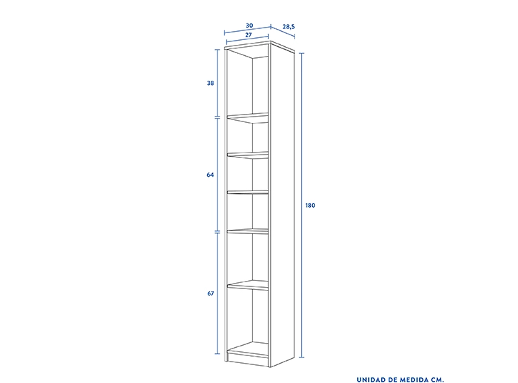 SET DE MUEBLES CIC BAÑO ORGANIZADOR + VANITORIO 13 PUERTAS BLANCO - 11