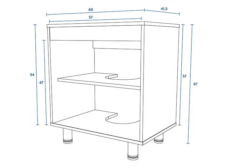 SET DE MUEBLES CIC BAÑO ORGANIZADOR + VANITORIO 13 PUERTAS BLANCO - 12