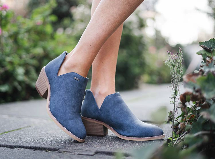 BOTINES MUJER AZALEIA AZUL MARINO JUSTINA - 2