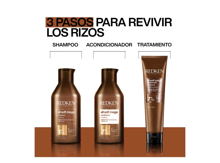 TRATAMIENTO LEAV-IN HIDRATANTE REDKEN ALL SOFT MEGA CURLS 150 ML - 4