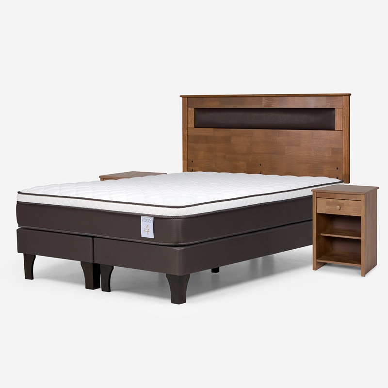 JUEGO DE DORMITORIO ROSEN CAMA EUROPEA NEW STYLE 4 PLUS BD 2 PLAZAS + SET FERRARA - 2