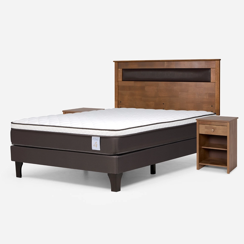JUEGO DE DORMITORIO ROSEN CAMA EUROPEA NEW STYLE 4 PLUS BN 2 PLAZAS + SET FERRARA - 2