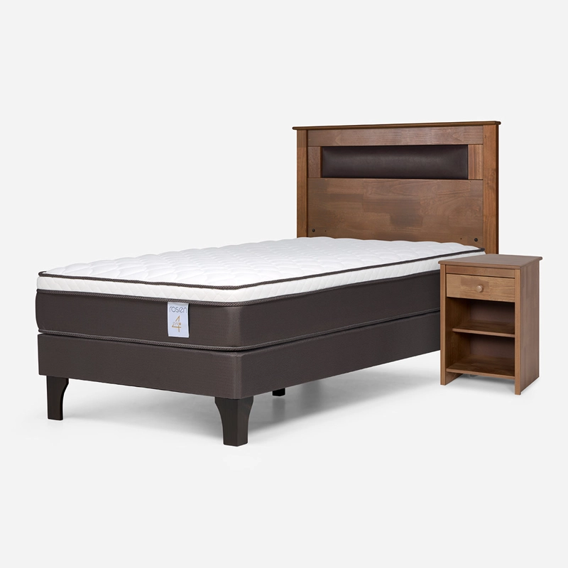 JUEGO DE DORMITORIO ROSEN CAMA EUROPEA NEW STYLE 4 PLUS 1 PLAZA + SET FERRARA - 2
