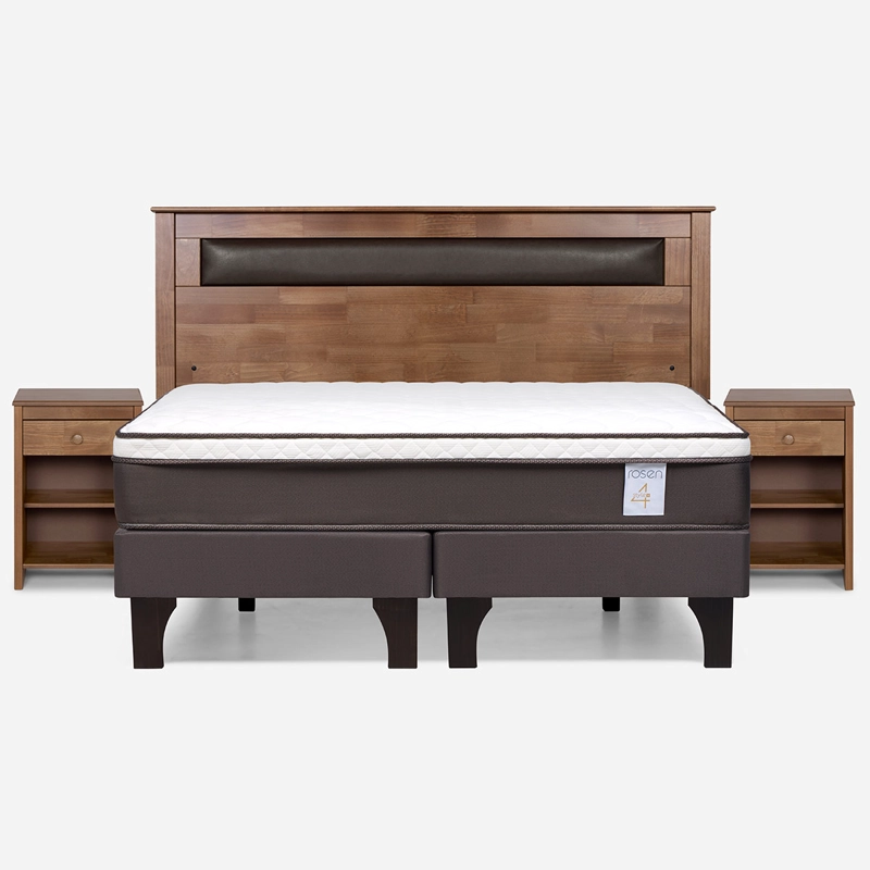JUEGO DE DORMITORIO ROSEN CAMA EUROPEA NEW STYLE 4 PLUS KING + SET FERRARA - 1