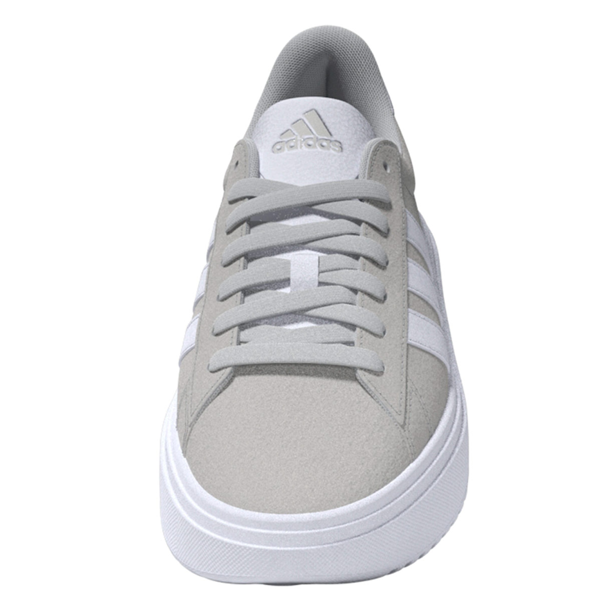 ZAPATILLAS MUJER ADIDAS CASUALES GRIS GRAND COURT PLATFORM SUEDE - 4
