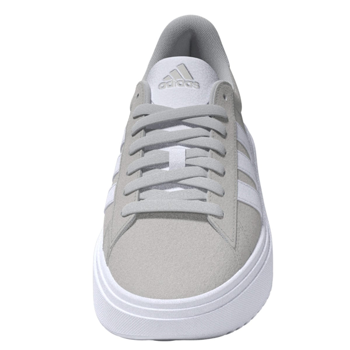 ZAPATILLAS MUJER ADIDAS CASUALES GRIS GRAND COURT PLATFORM SUEDE - 4