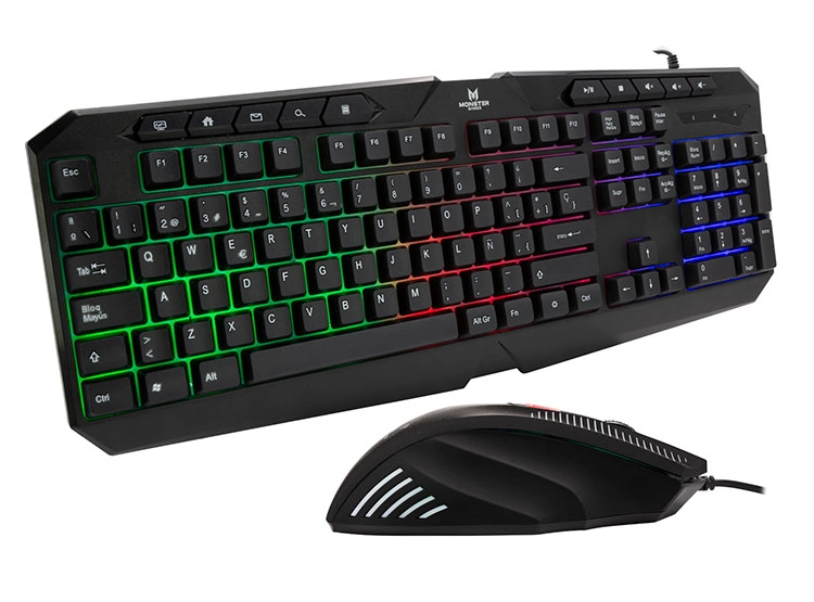 KIT TECLADO Y MOUSE MONSTER CREW INITIATION - 2