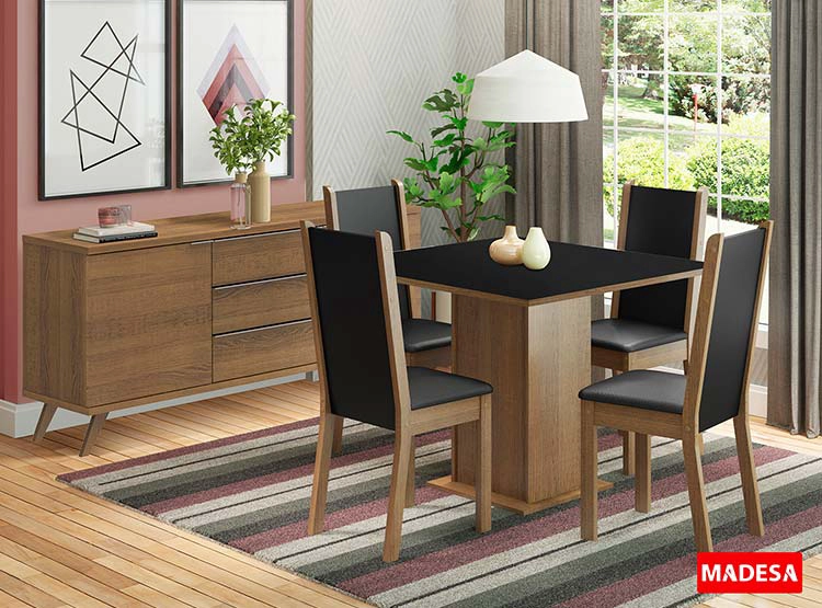 JUEGO DE COMEDOR VEKKA HOME LILO 4S - 7