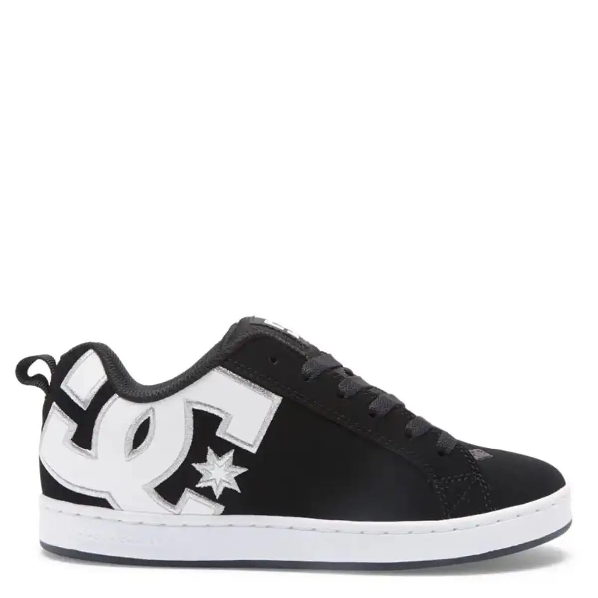 ZAPATILLAS MUJER DC SHOES URBANAS NEGRO COURT GRAFFIK CUERO - 1