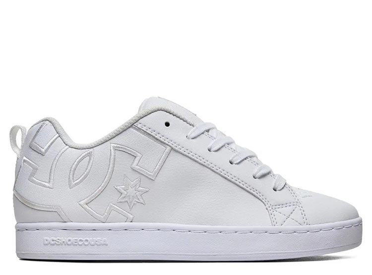 ZAPATILLAS MUJER DC SHOES URBANAS BLANCO COURT GRAFFIK CUERO - 1