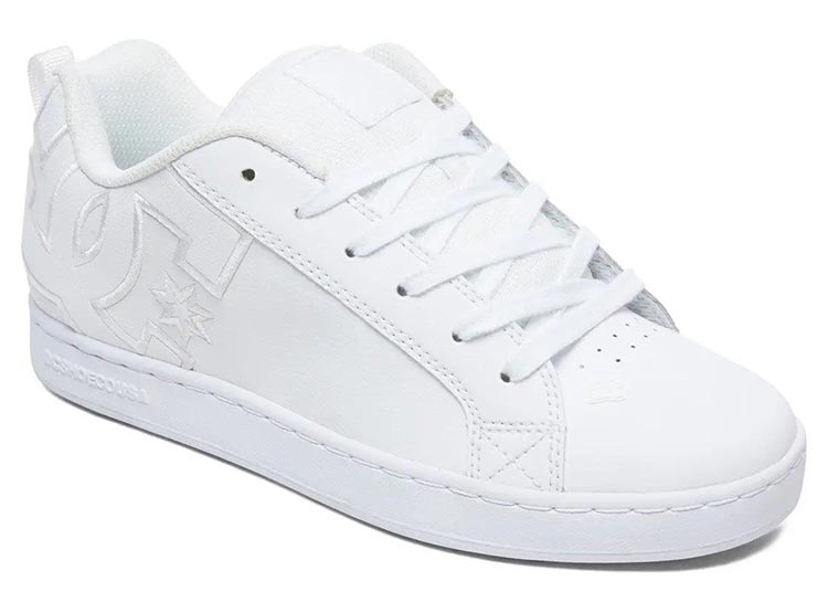 ZAPATILLAS MUJER DC SHOES URBANAS BLANCO COURT GRAFFIK CUERO - 2