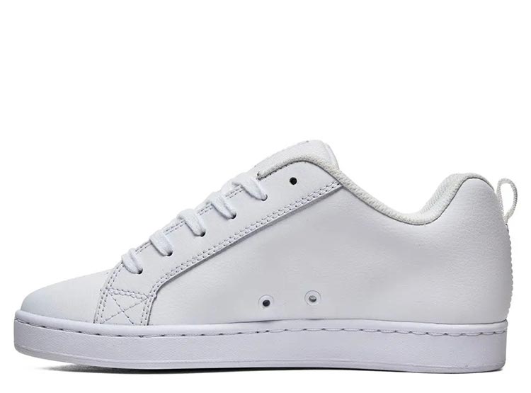 ZAPATILLAS MUJER DC SHOES URBANAS BLANCO COURT GRAFFIK CUERO - 3