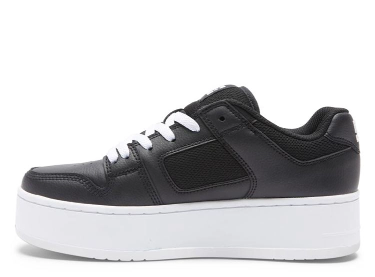 ZAPATILLAS MUJER DC SHOES URBANAS NEGRO MANTECA4 CUERO - 3