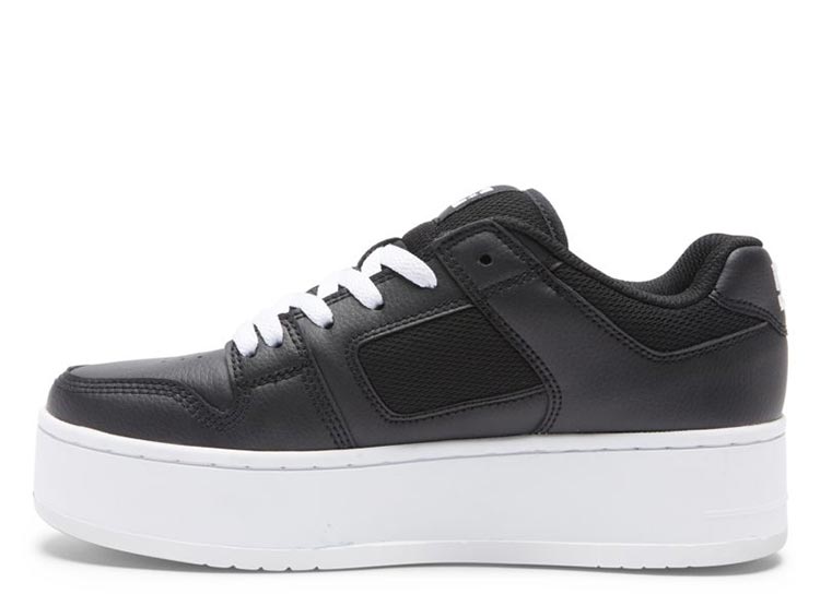 ZAPATILLAS MUJER DC SHOES URBANAS NEGRO MANTECA4 CUERO - 3